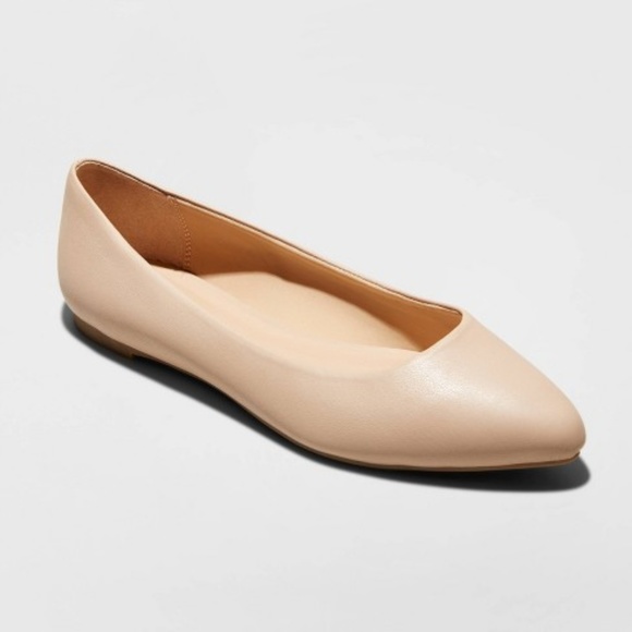a new day Shoes - A New Day Kora Microsuede Pointed Toe Ballet Flats